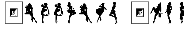 Darrians Sexy Silhouettes font preview